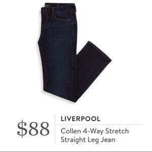 NWT Liverpool Colleen Straight Leg Jeans